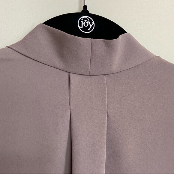 Aritzia Babaton Power Blouse, Soft Brown, Size 2XS, EUC - Picture 4 of 10